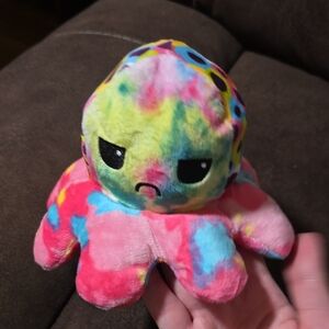 Reversible Plush Octopus Toy - Multicolor
